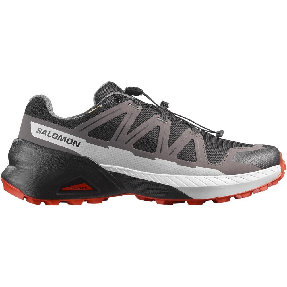 image:imageSalomon Mens Speedcross Peak GoreTex Trail Running Shoe Waterproof AllTerrain Performance for Hiking amp Long Trail SessionsBlackCastlerockCherry Tomato