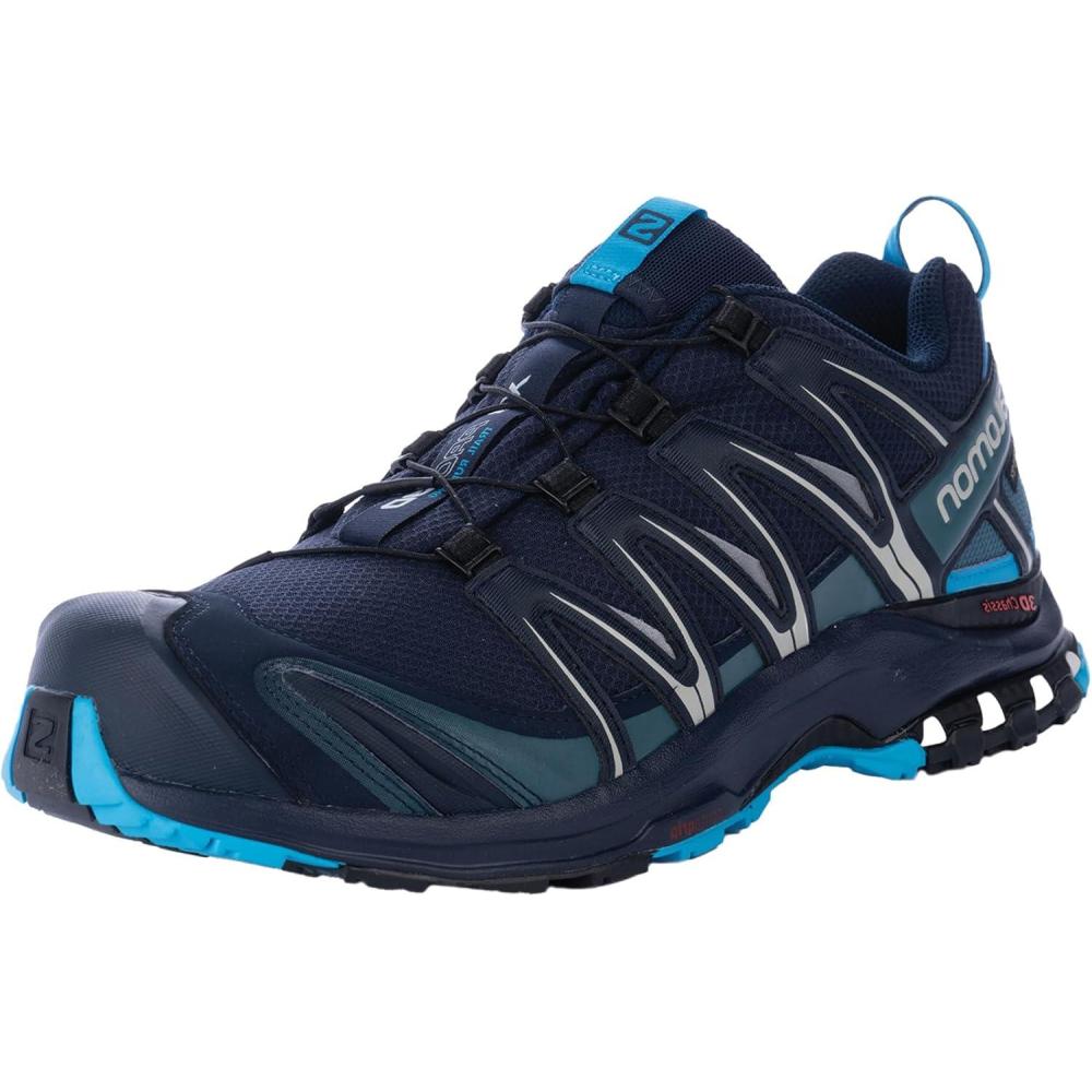 image:imageSalomon Mens XA PRO 3D GoreTex Waterproof Trail Running ShoesNavy BlazerHawaiian OceanDawn Blue