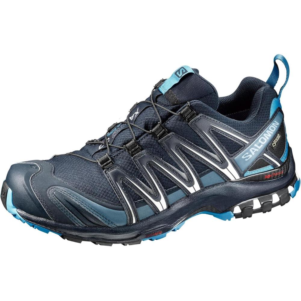 image:imageSalomon Mens XA PRO 3D GoreTex Waterproof Trail Running ShoesNavy BlazerHawaiian OceanDawn Blue1