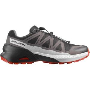 Salomon Men’s Speedcross Peak Gore-Tex Trail Running Shoe, Waterproof All-Terrain Performance for Hiking & Long Trail Sessions(Black/Castlerock/Cherry Tomato)