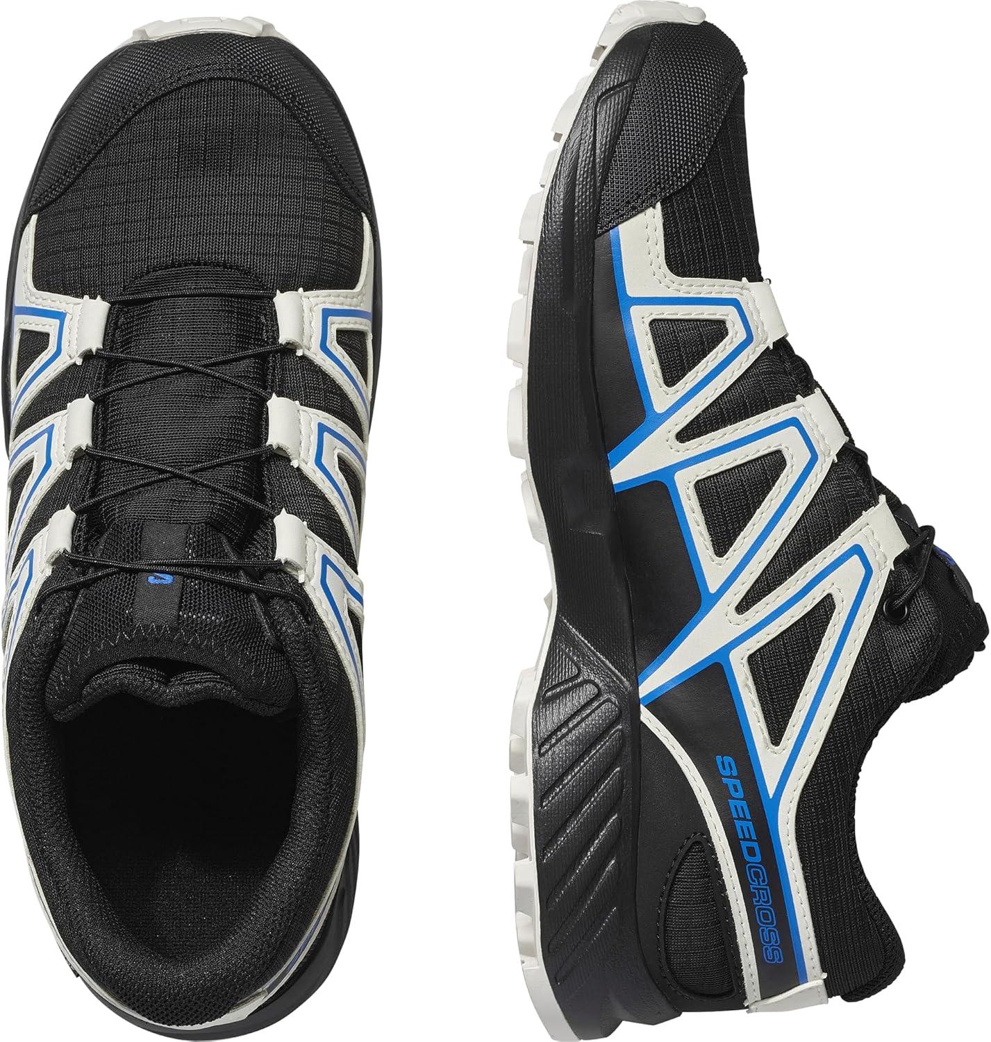 image:imageSalomon Junior SPEEDCROSS CLIMASALOMON WATERPROOF Outdoor Shoes for KidsBlackVanilla IceFrench Blue