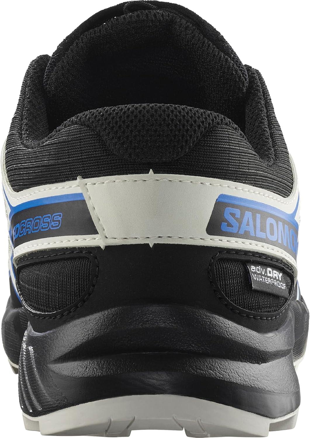 image:imageSalomon Junior SPEEDCROSS CLIMASALOMON WATERPROOF Outdoor Shoes for KidsBlackVanilla IceFrench Blue