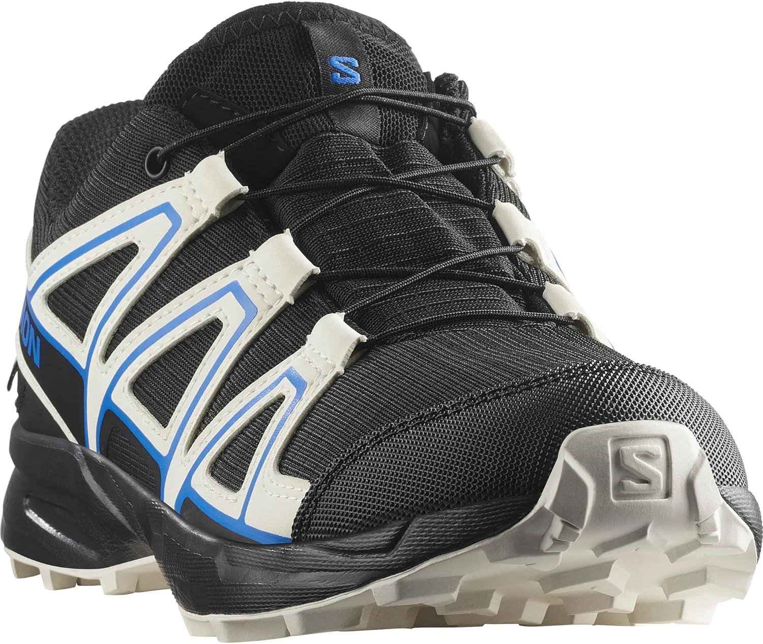image:imageSalomon Junior SPEEDCROSS CLIMASALOMON WATERPROOF Outdoor Shoes for KidsBlackVanilla IceFrench Blue