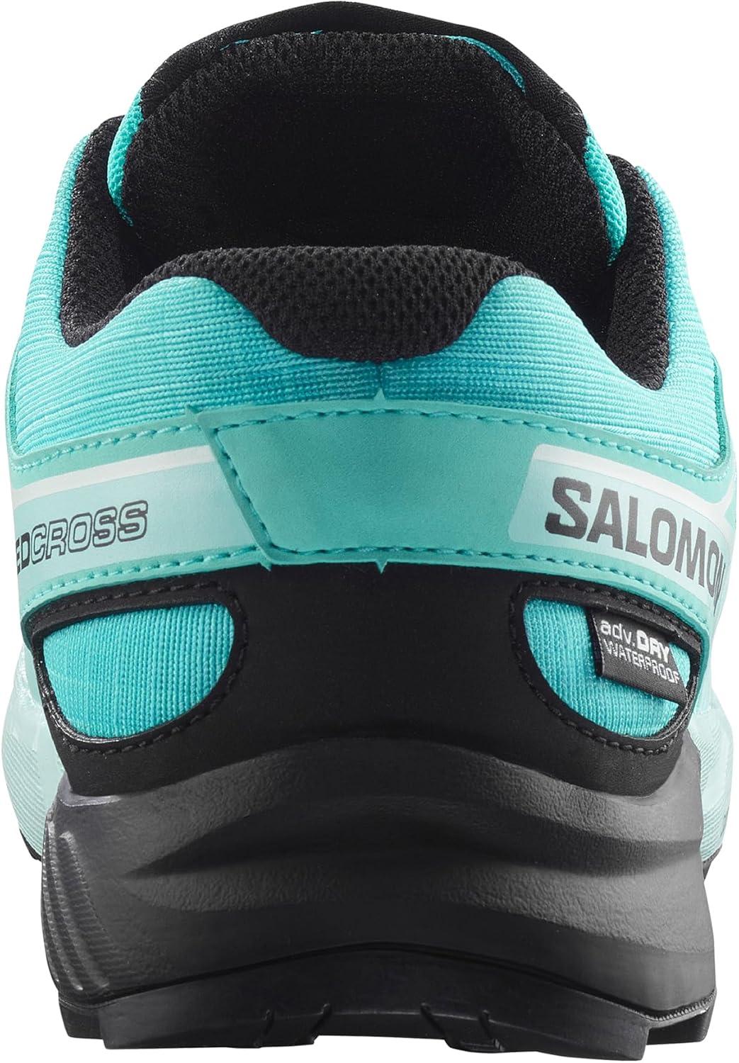 image:imageSalomon Junior SPEEDCROSS CLIMASALOMON WATERPROOF Outdoor Shoes for KidsBlue CuracaoBlackIced Aqua