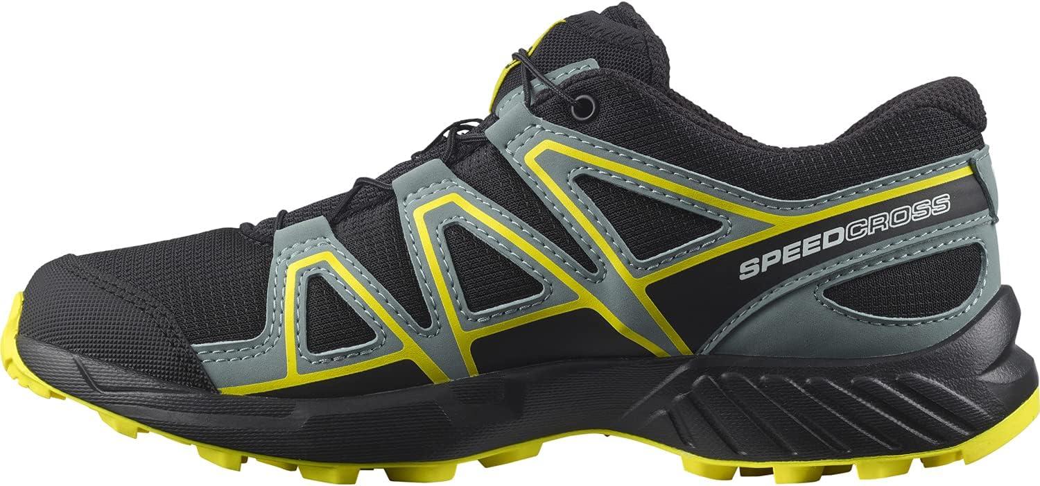 image:imageSalomon Kids Speedcross J Unisex Trail Running ShoeBlackBlackEvening Primrose