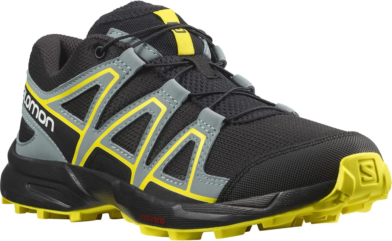 image:imageSalomon Kids Speedcross J Unisex Trail Running ShoeBlackBlackEvening Primrose