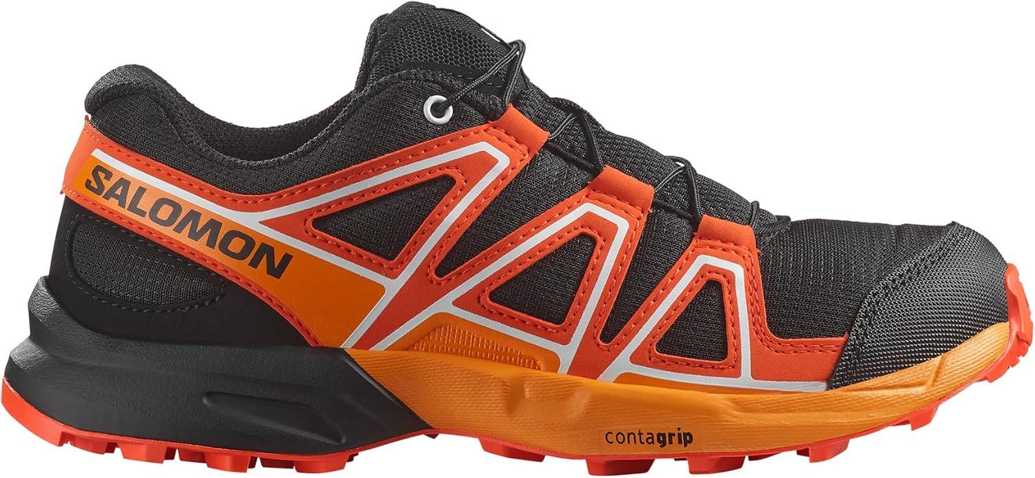image:imageSalomon Kids Speedcross J Unisex Trail Running ShoeBlackCherry TomatoTurmeric