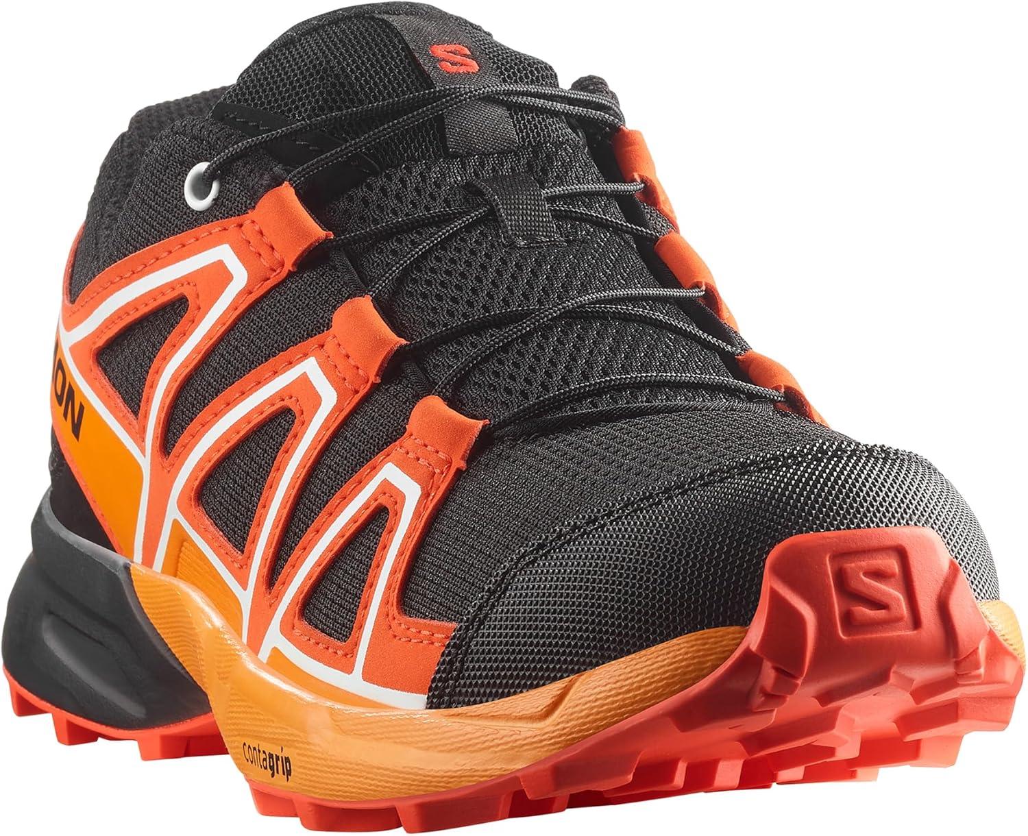 image:imageSalomon Kids Speedcross J Unisex Trail Running ShoeBlackCherry TomatoTurmeric