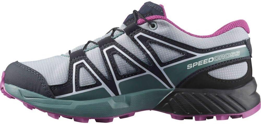 image:imageSalomon Kids Speedcross J Unisex Trail Running ShoeQuarryBlackSparkling Grape