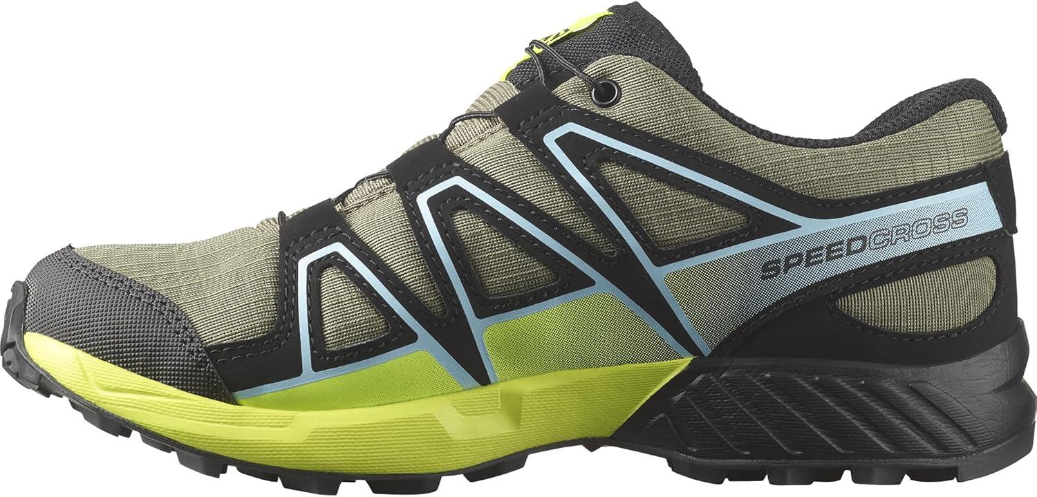 image:imageSalomon SPEEDCROSS CLIMASALOMON WATERPROOF Shoes for KidsDeep Lichen GreenBlackSafety Yellow