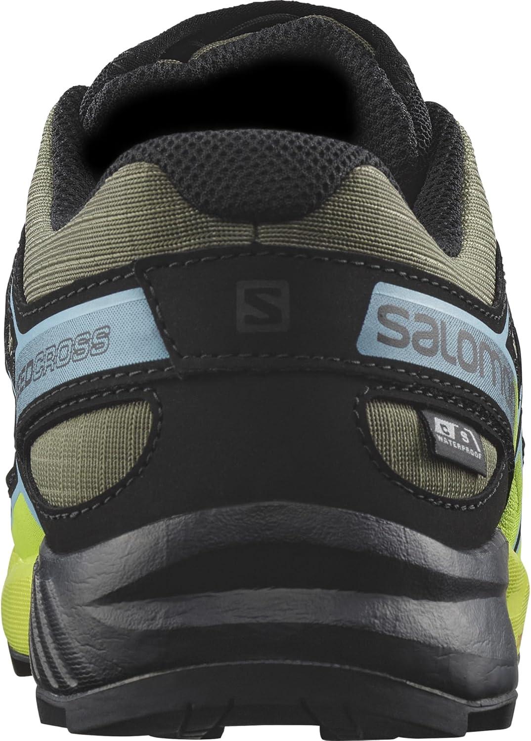 image:imageSalomon SPEEDCROSS CLIMASALOMON WATERPROOF Shoes for KidsDeep Lichen GreenBlackSafety Yellow