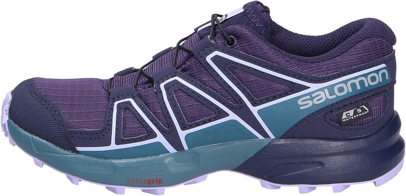 image:imageSalomon SPEEDCROSS CLIMASALOMON WATERPROOF Shoes for KidsGrapeMallard BlueLavender