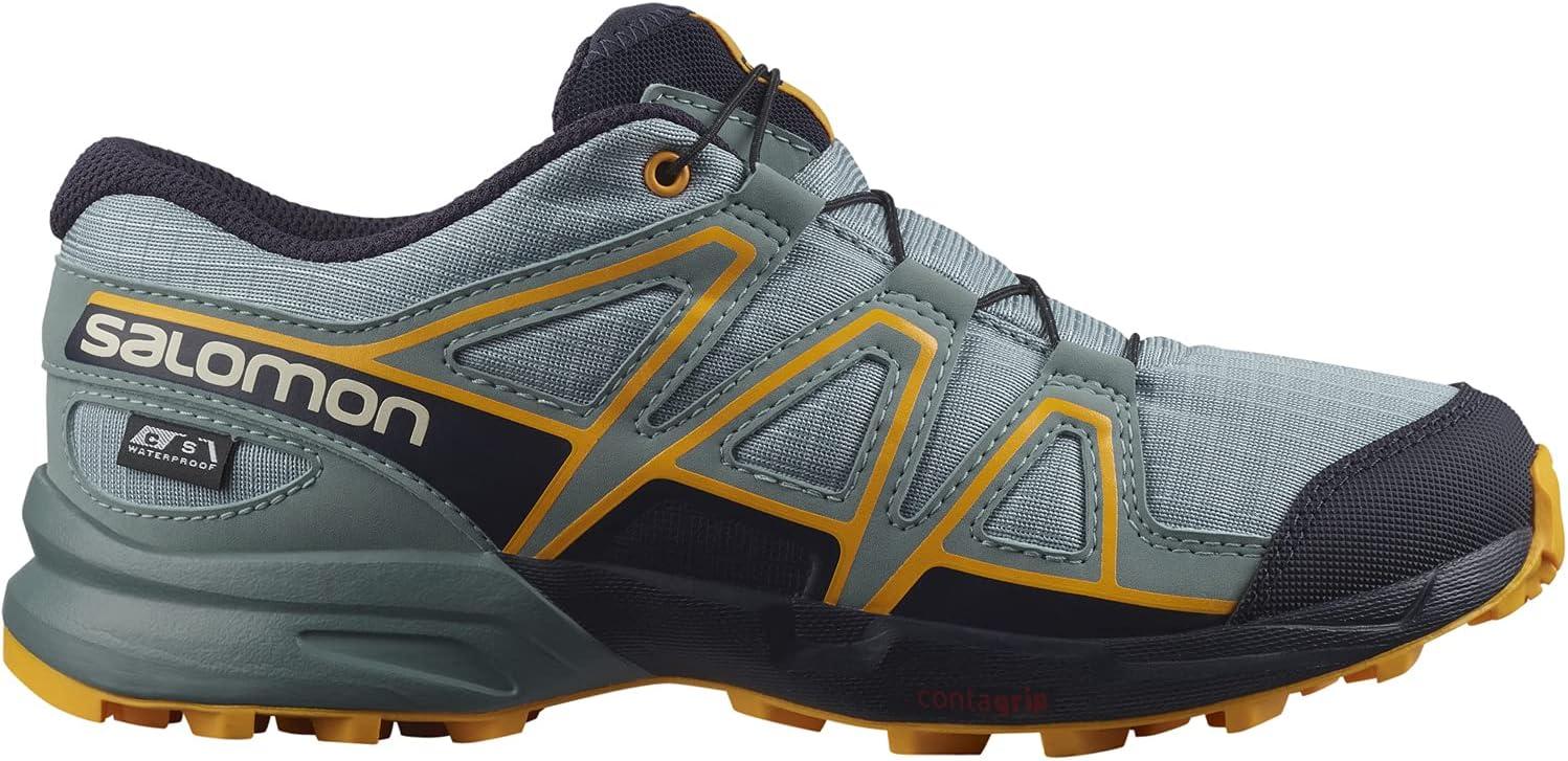 image:imageSalomon SPEEDCROSS CLIMASALOMON WATERPROOF Shoes for KidsSlateNight SkySaffron