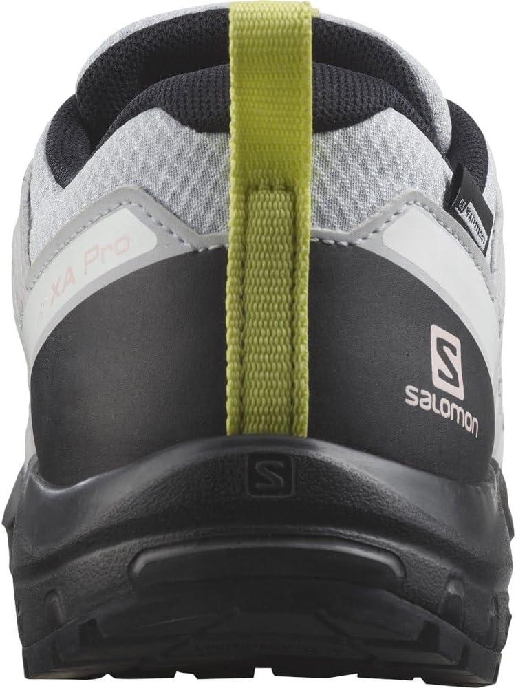image:imageSalomon Unisex Juniors XA Pro V8 Mid Waterproof Trail Running Shoes for KidsArctic Ice Black White