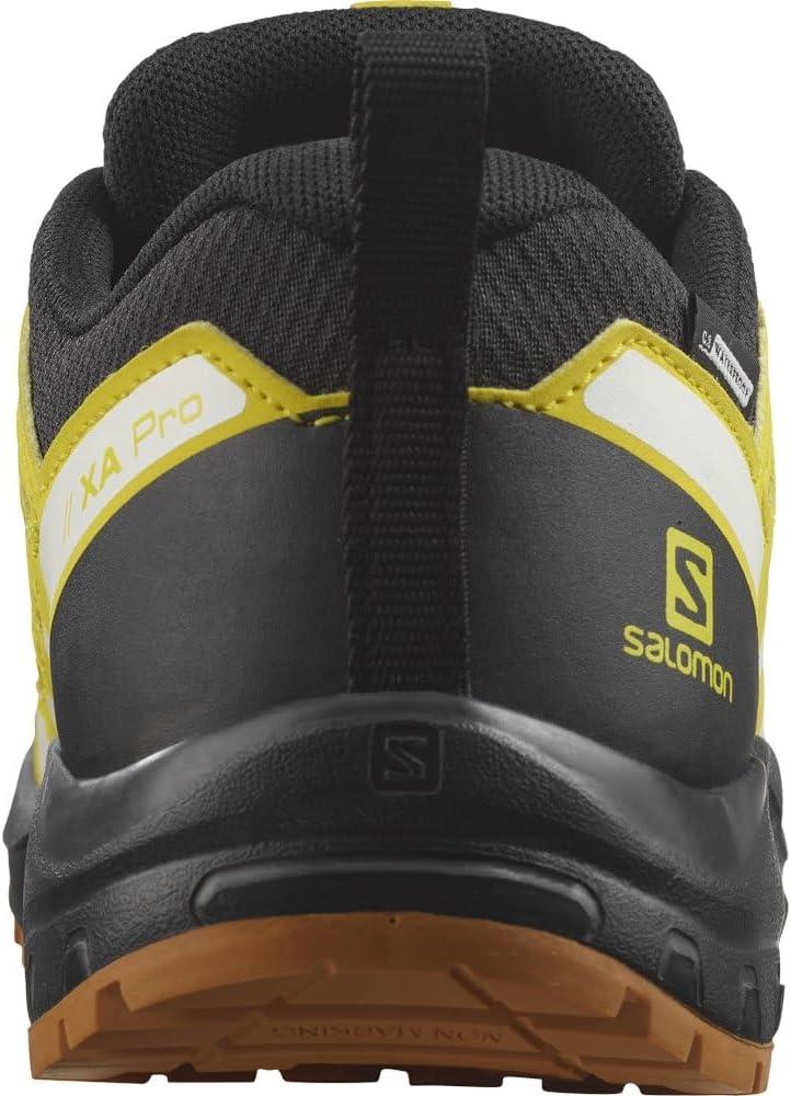 image:imageSalomon Unisex Juniors XA Pro V8 Mid Waterproof Trail Running Shoes for KidsBlack Empire Yellow White