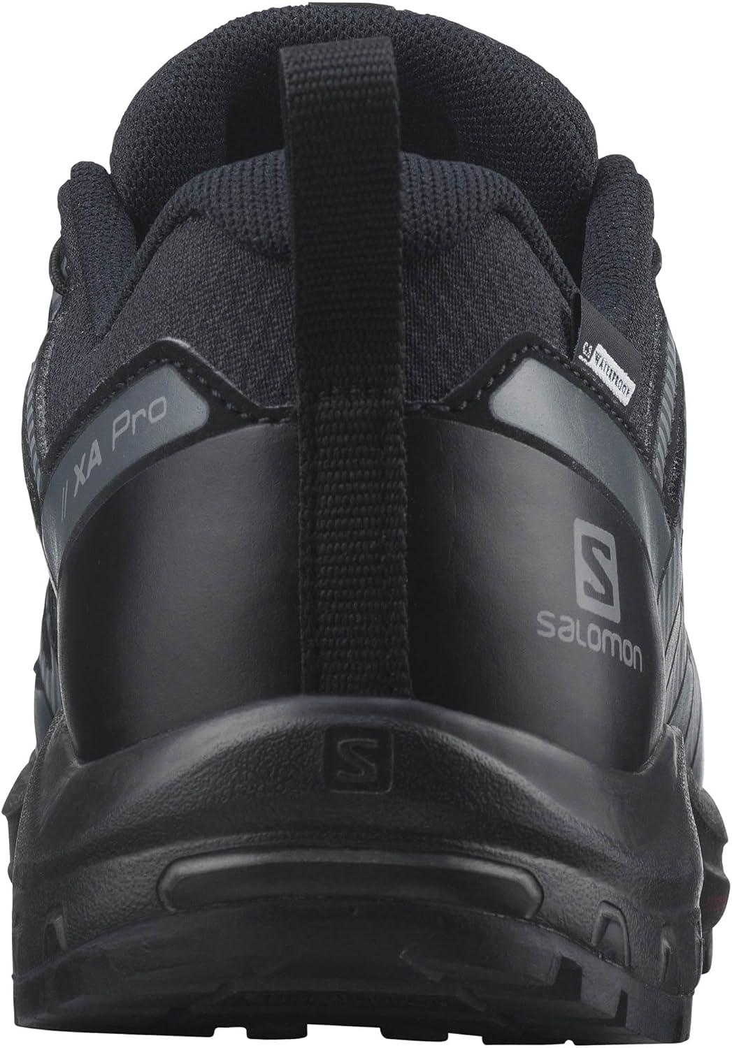 image:imageSalomon Unisex Juniors XA Pro V8 Mid Waterproof Trail Running Shoes for KidsBlackBlackEbony