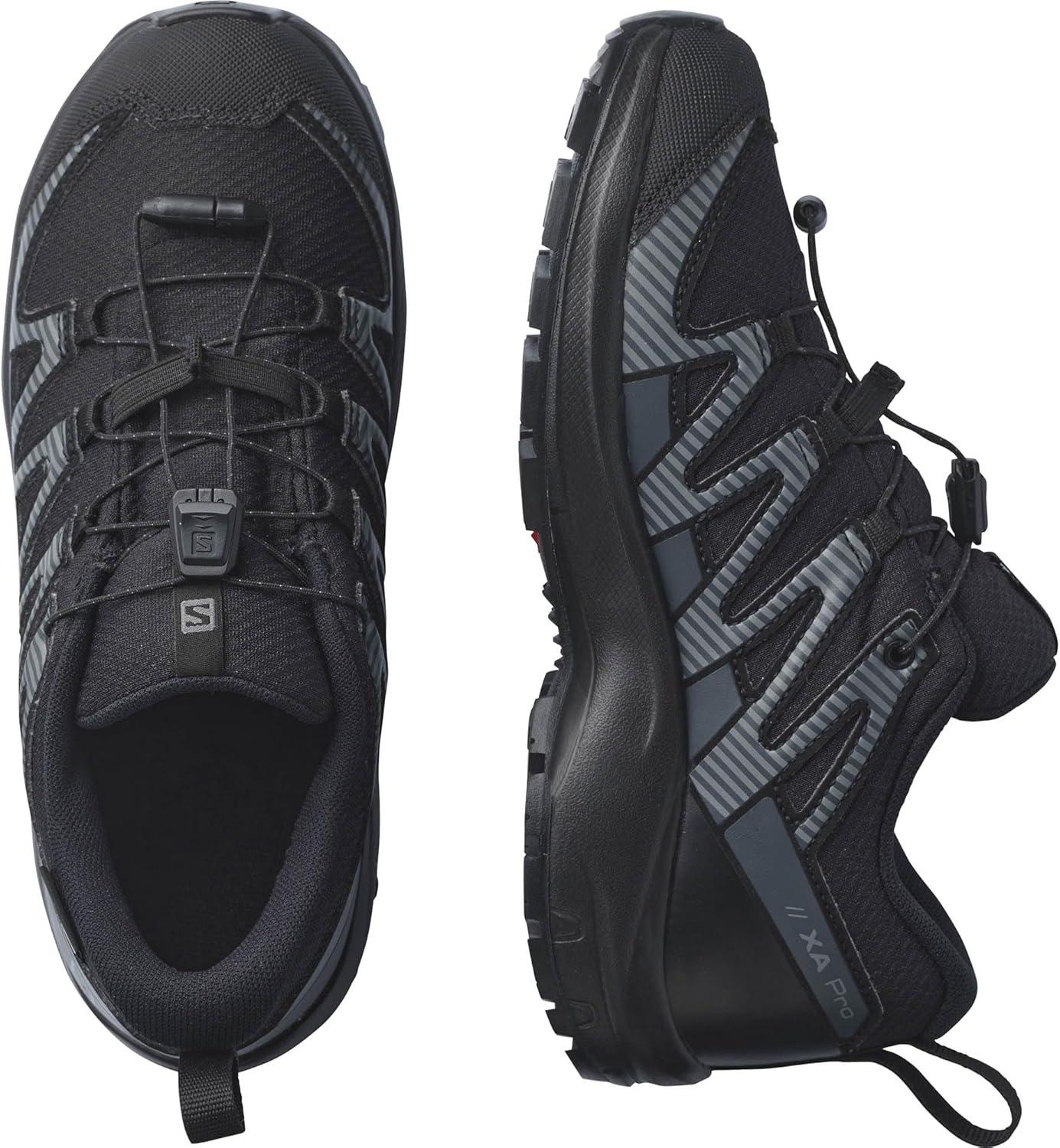 image:imageSalomon Unisex Juniors XA Pro V8 Mid Waterproof Trail Running Shoes for KidsBlackBlackEbony