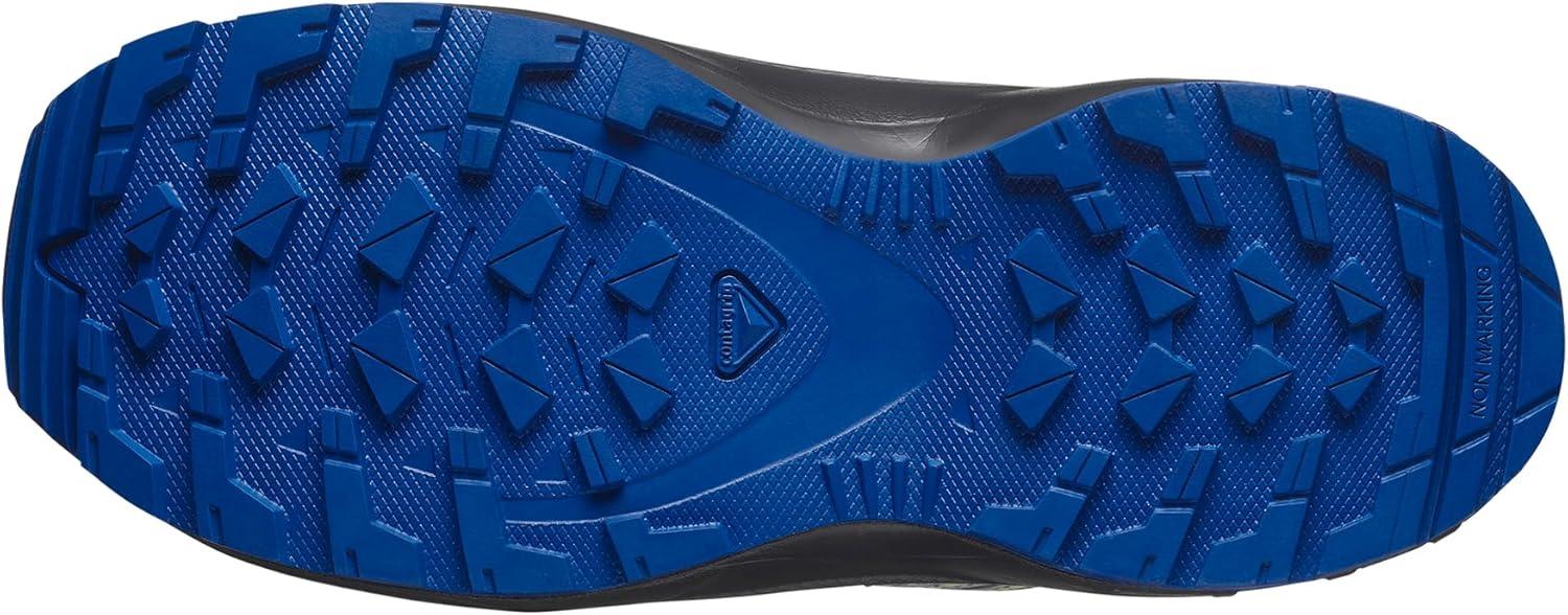 image:imageSalomon Unisex Juniors XA Pro V8 Mid Waterproof Trail Running Shoes for KidsNautical BlueBlackSharp Green