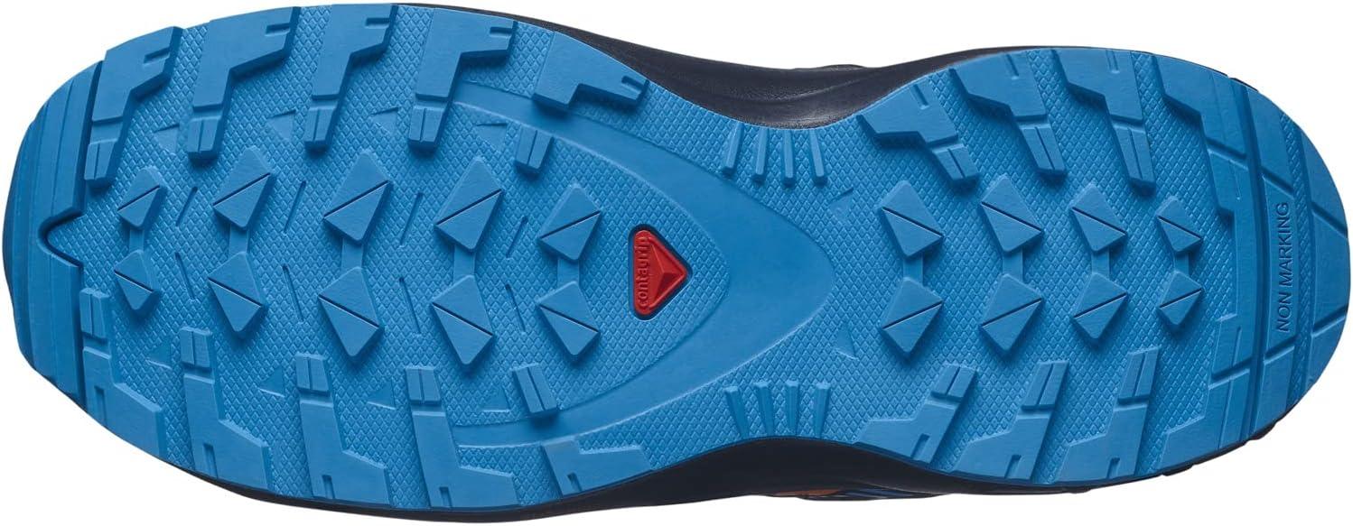 image:imageSalomon Unisex Juniors XA Pro V8 Mid Waterproof Trail Running Shoes for KidsNavy WilVibrant OrangeBlithe