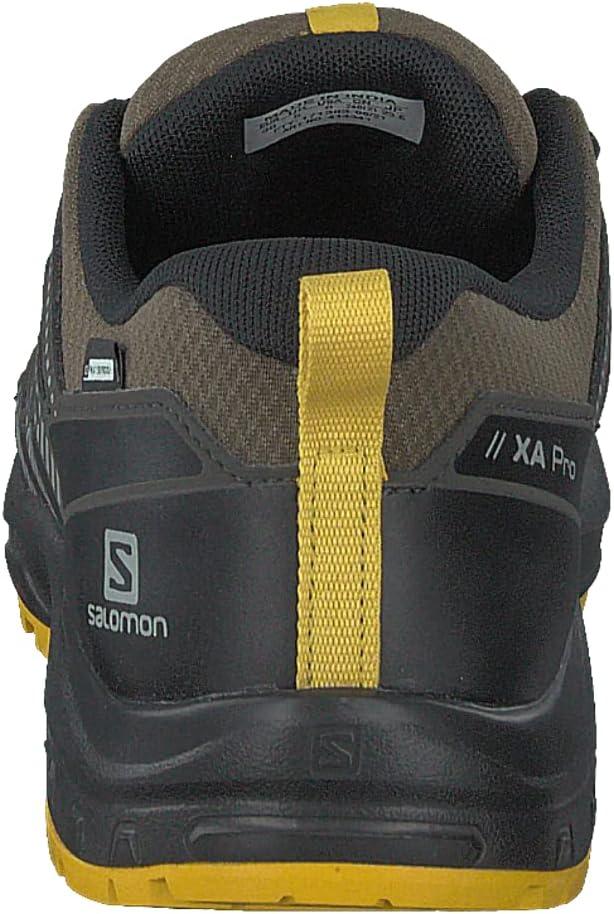 image:imageSalomon Unisex Juniors XA Pro V8 Mid Waterproof Trail Running Shoes for KidsOlive NightBlackSulphur