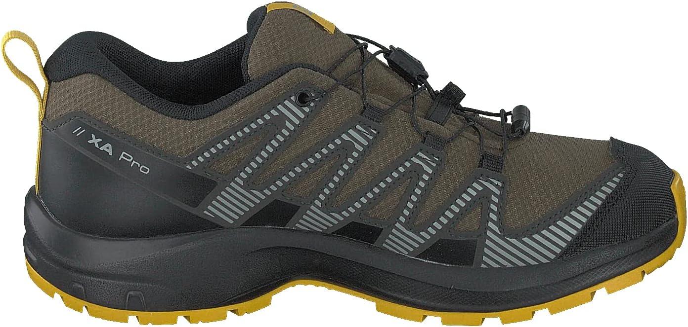 image:imageSalomon Unisex Juniors XA Pro V8 Mid Waterproof Trail Running Shoes for KidsOlive NightBlackSulphur
