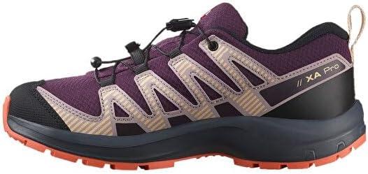 image:imageSalomon Unisex Juniors XA Pro V8 Mid Waterproof Trail Running Shoes for KidsPlum KittenTurbulenceFusion Coral
