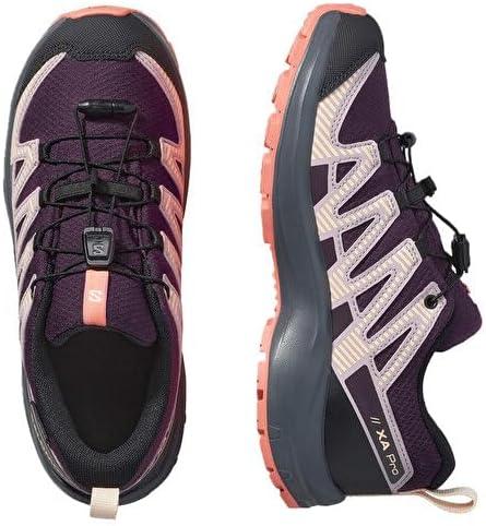 image:imageSalomon Unisex Juniors XA Pro V8 Mid Waterproof Trail Running Shoes for KidsPlum KittenTurbulenceFusion Coral