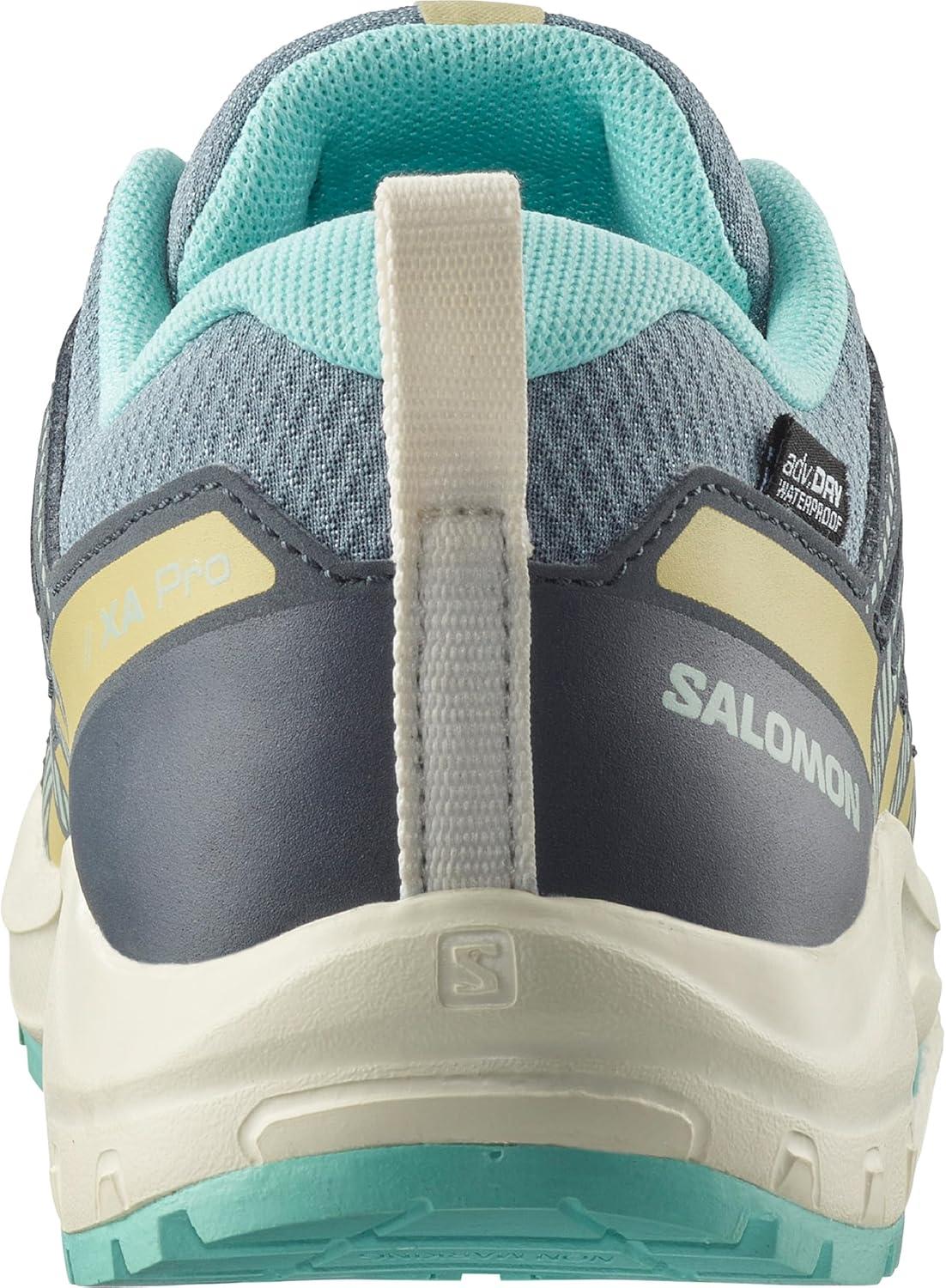 image:imageSalomon Unisex Juniors XA Pro V8 Mid Waterproof Trail Running Shoes for KidsTrooperTurbulenceAruba Blue