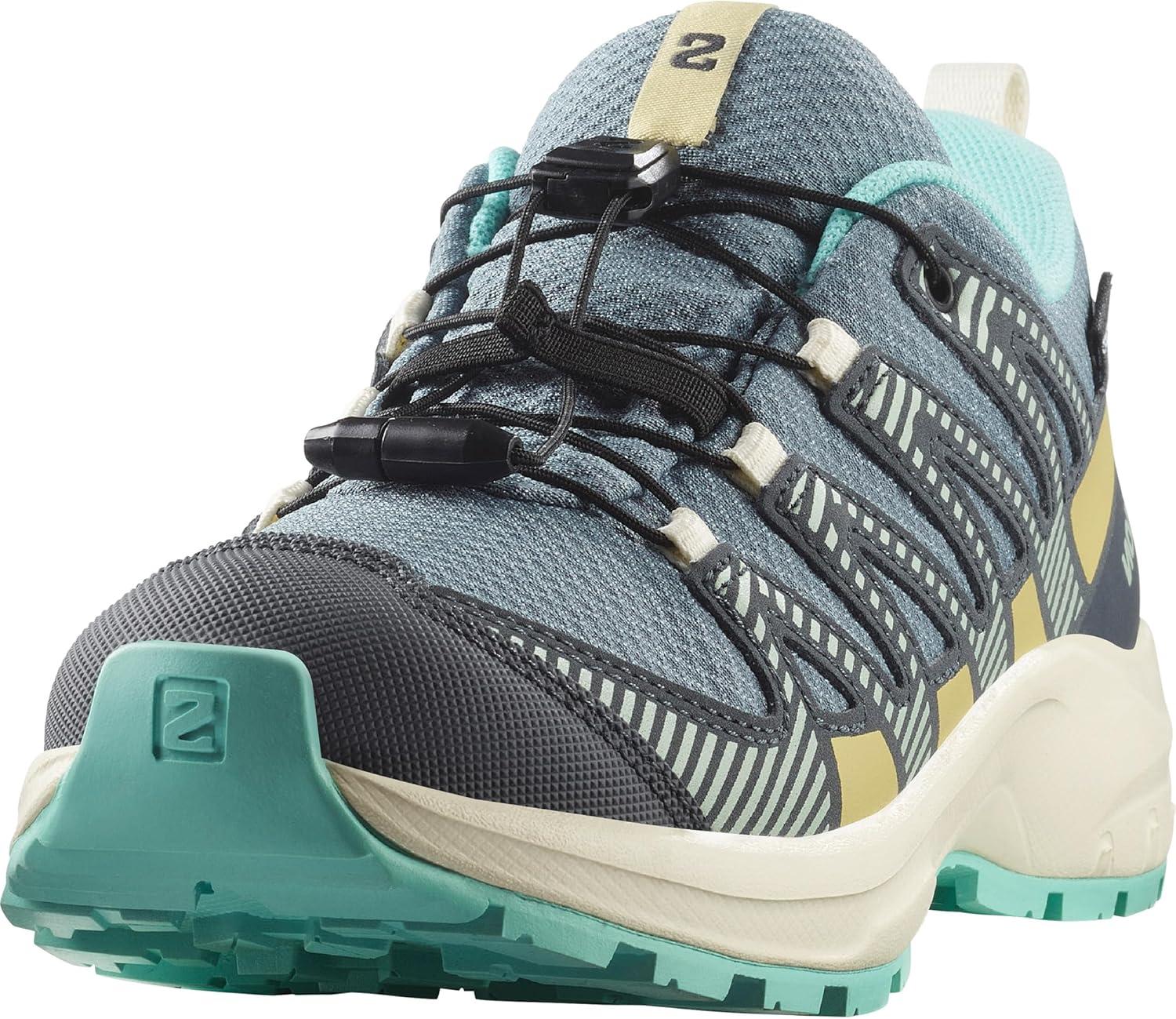 image:imageSalomon Unisex Juniors XA Pro V8 Mid Waterproof Trail Running Shoes for KidsTrooperTurbulenceAruba Blue