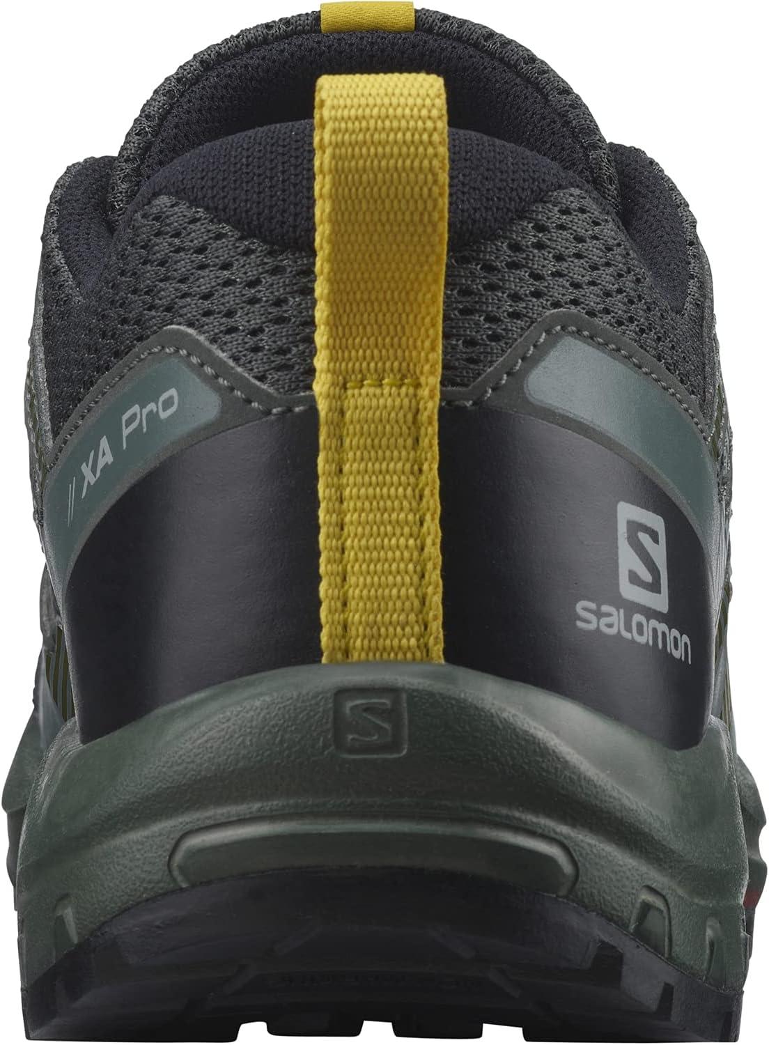 image:imageSalomon UnisexChild Salomon Kids Xa Pro V8 Trail Running ShoesBlackUrban ChicSulphur