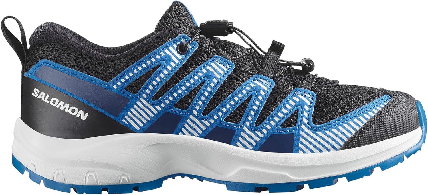 image:imageSalomon UnisexChild Salomon Kids Xa Pro V8 Trail Running ShoesBlackWhiteFrench Blue