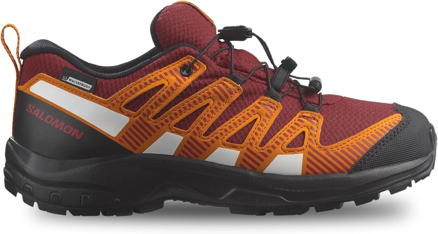 image:imageSalomon UnisexChild Salomon Kids Xa Pro V8 Trail Running ShoesRed Dahlia Black Orange Pepper