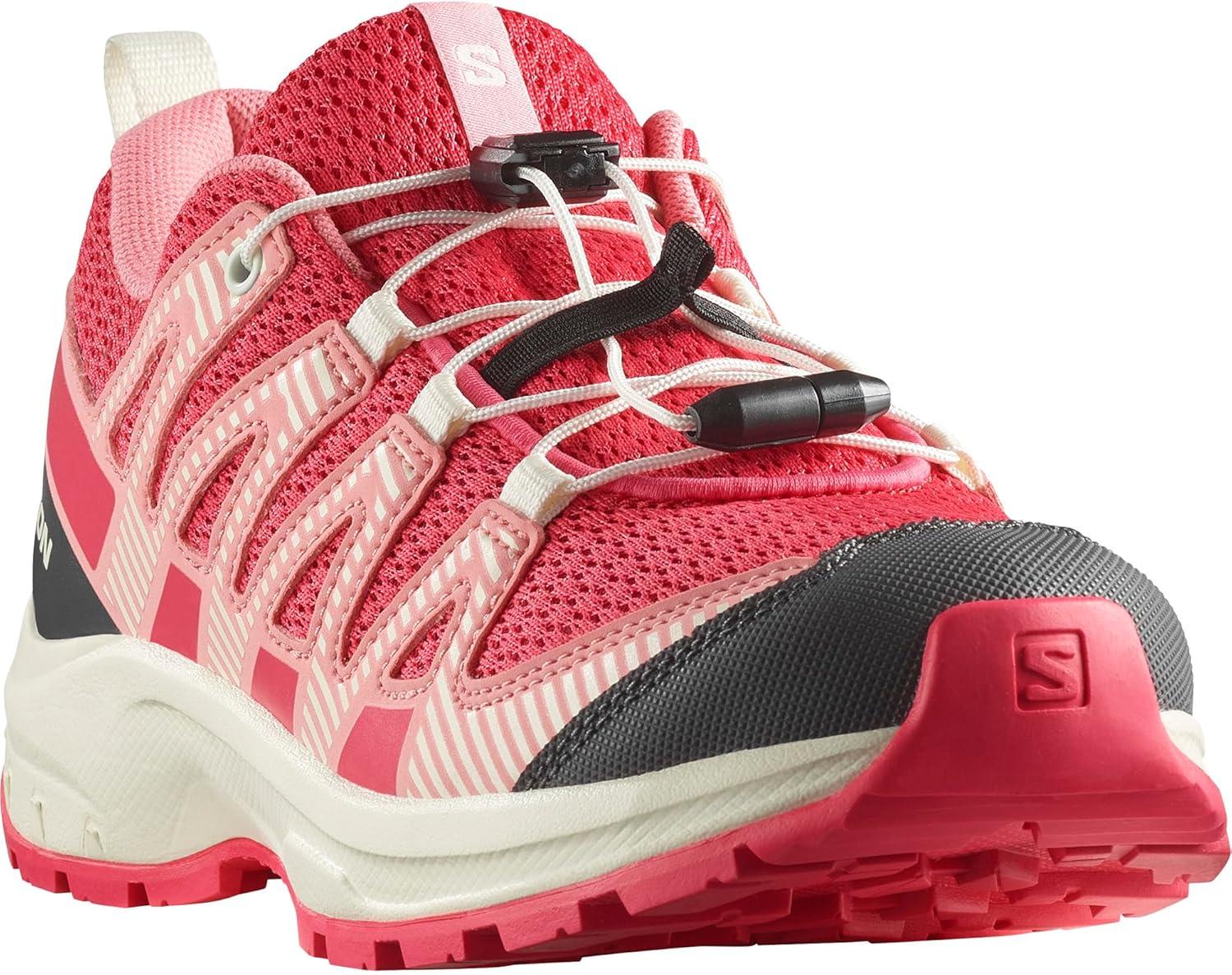 image:imageSalomon UnisexChild Salomon Kids Xa Pro V8 Trail Running ShoesRouge RedAlmond MilkFlamingo Pink