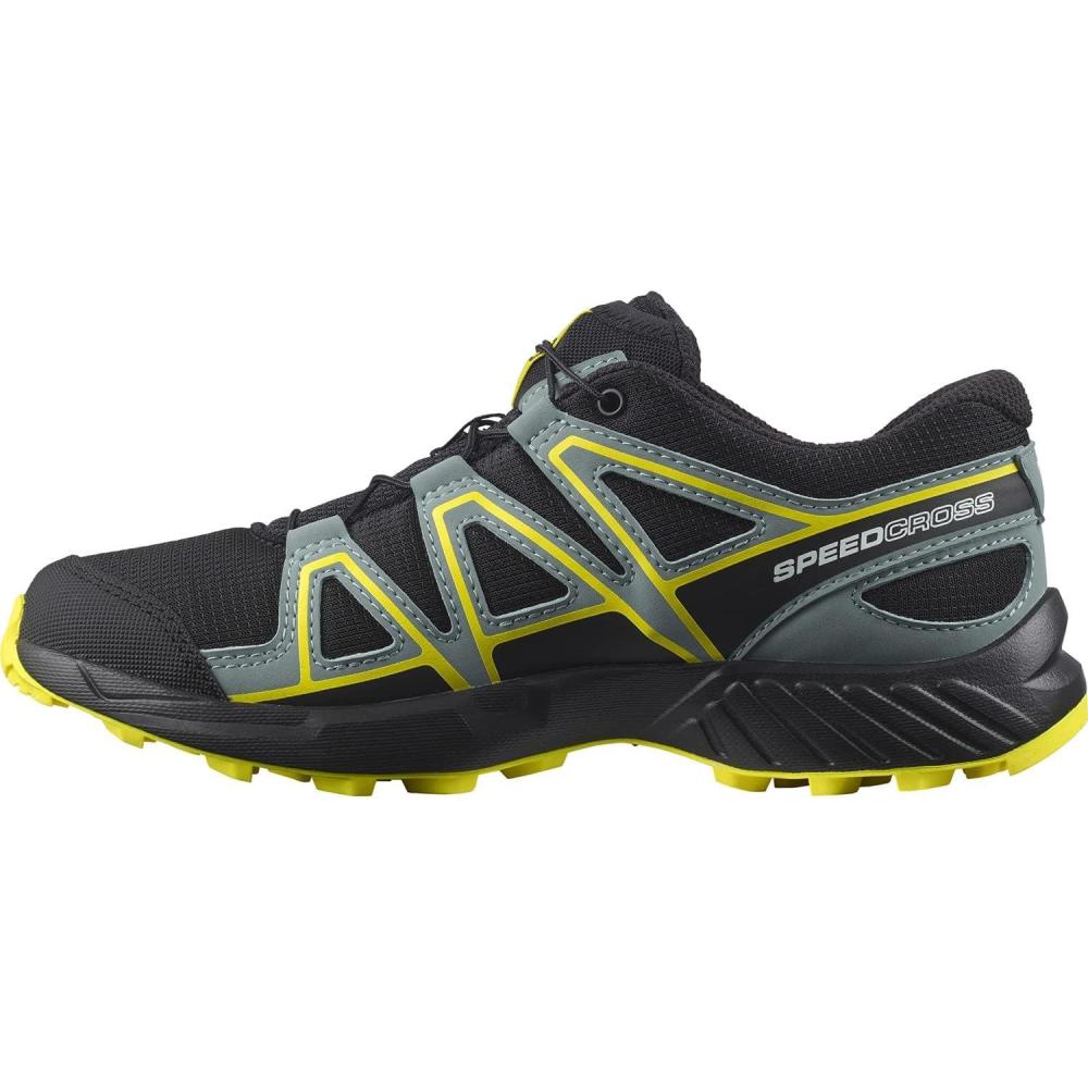 image:imageSalomon Kids Speedcross J Unisex Trail Running ShoeBlackBlackEvening Primrose