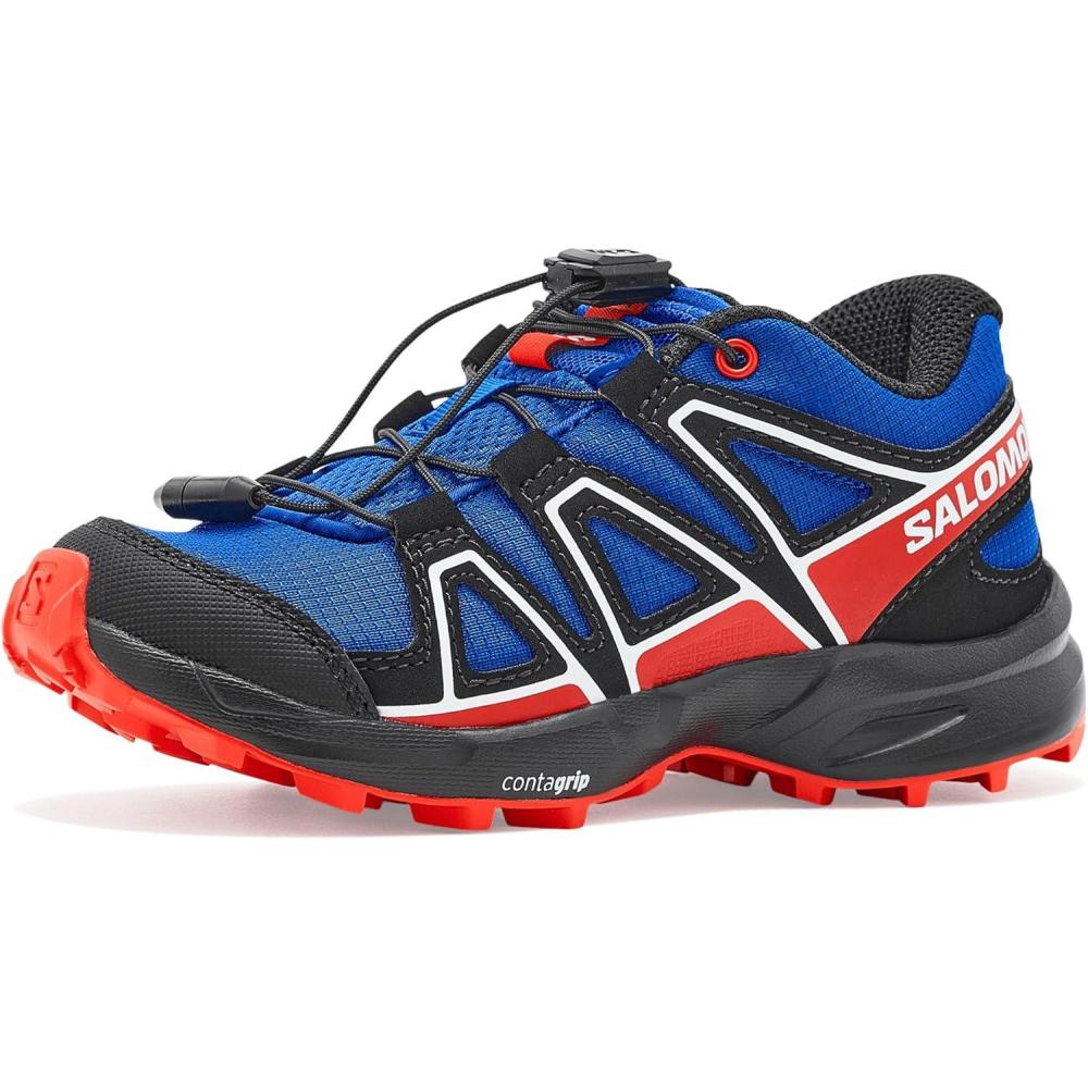 image:imageSalomon Kids Speedcross J Unisex Trail Running ShoeSurf the WebFiery RedBlack