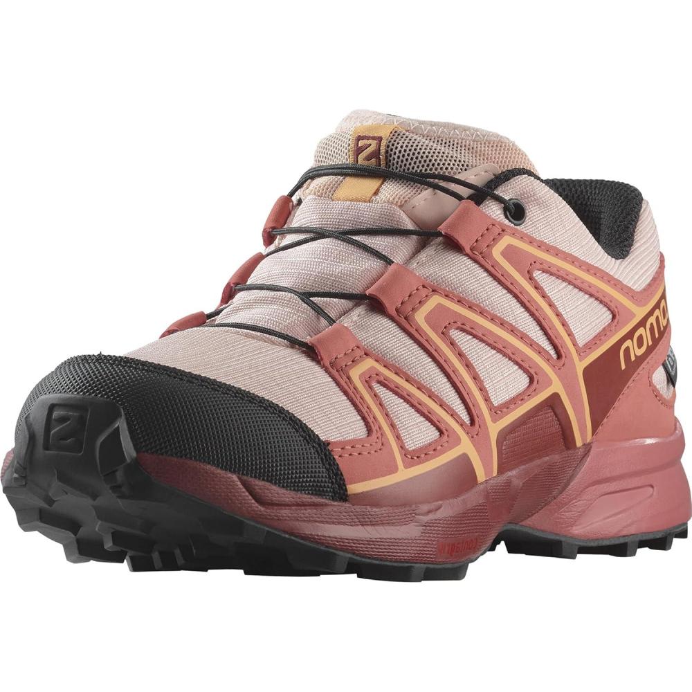 image:imageSalomon SPEEDCROSS CLIMASALOMON WATERPROOF Shoes for KidsEnglish RoseCow HideCantaloupe