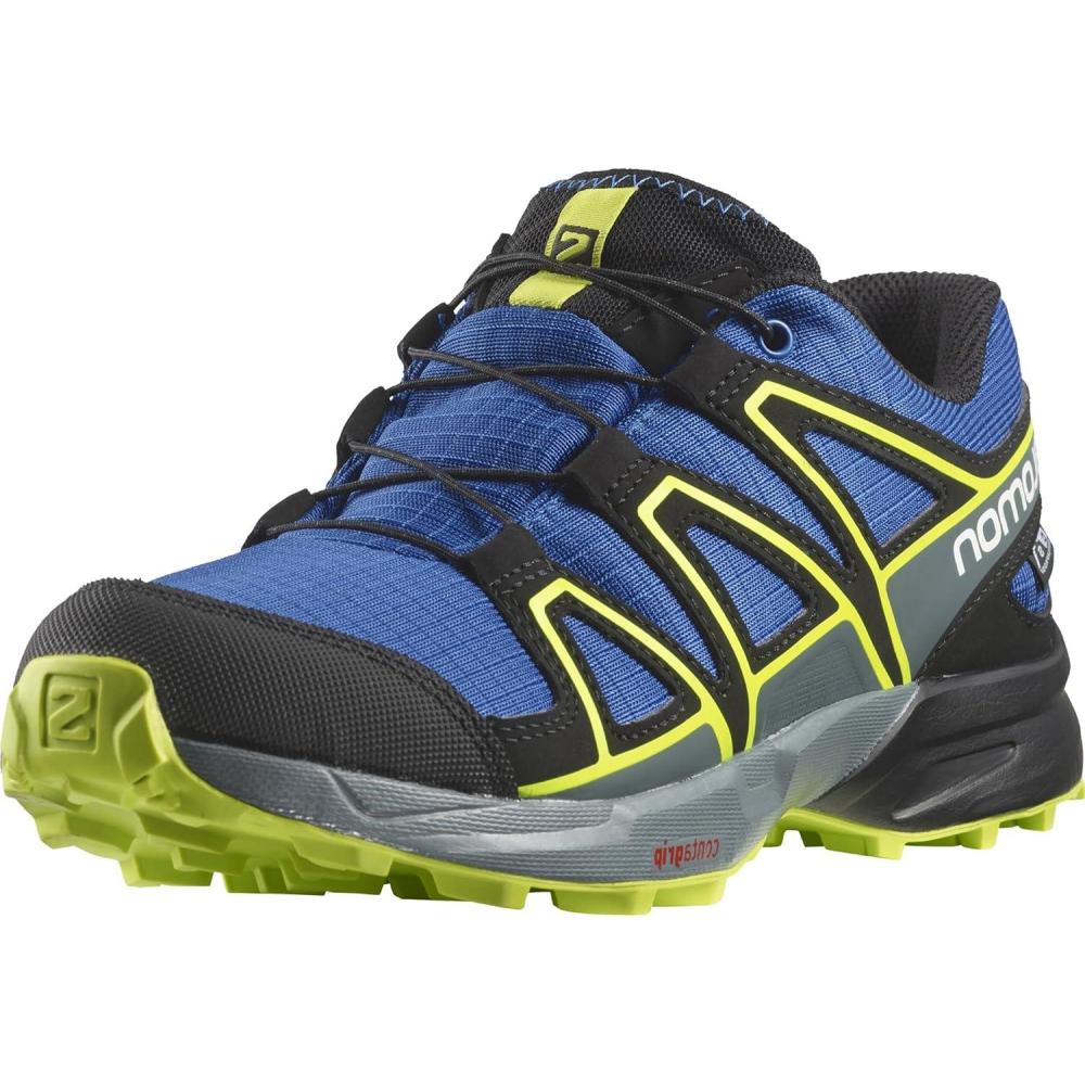 image:imageSalomon SPEEDCROSS CLIMASALOMON WATERPROOF Shoes for KidsNautical BlueBlackAcid Lime