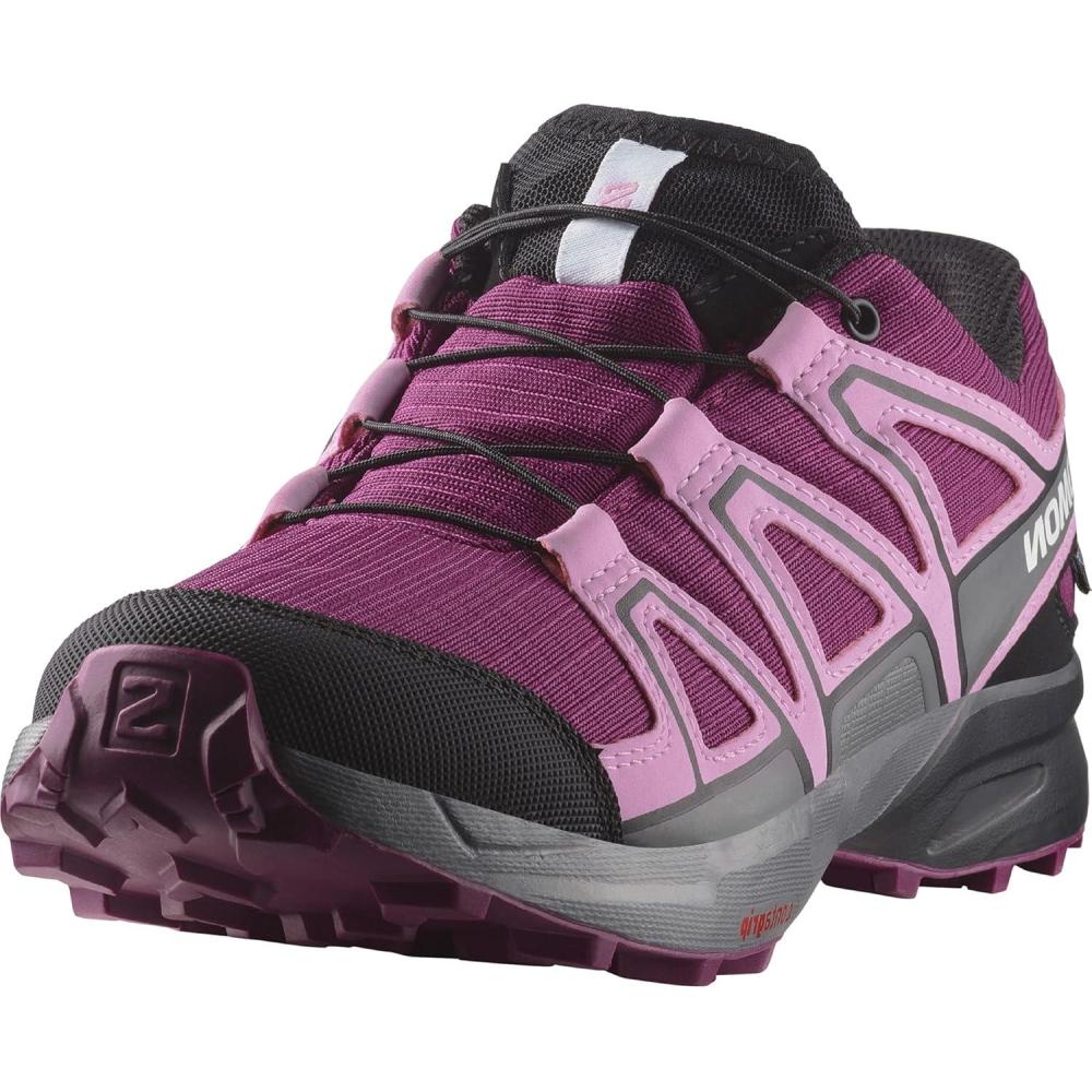 image:imageSalomon SPEEDCROSS CLIMASALOMON WATERPROOF Shoes for KidsPlum CaspiaOrchid BouquetBlack