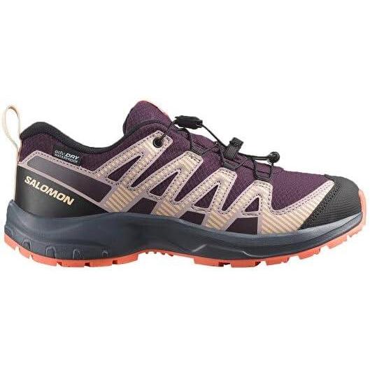 image:imageSalomon Unisex Juniors XA Pro V8 Mid Waterproof Trail Running Shoes for KidsPlum KittenTurbulenceFusion Coral