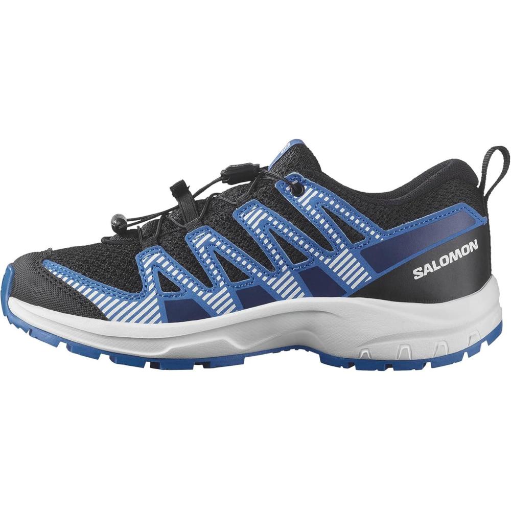 image:imageSalomon UnisexChild Salomon Kids Xa Pro V8 Trail Running ShoesBlackWhiteFrench Blue