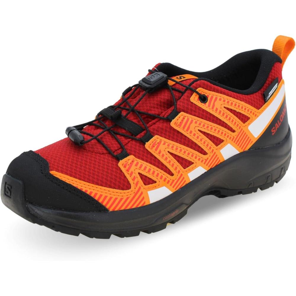 image:imageSalomon UnisexChild Salomon Kids Xa Pro V8 Trail Running ShoesRed Dahlia Black Orange Pepper