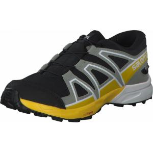Salomon SPEEDCROSS CLIMASALOMON™ WATERPROOF Shoes for Kids(Black/Wrought Iron/Lemon)