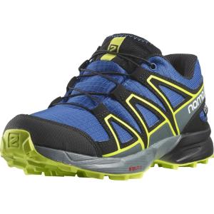 Salomon SPEEDCROSS CLIMASALOMON™ WATERPROOF Shoes for Kids(Nautical Blue/Black/Acid Lime)