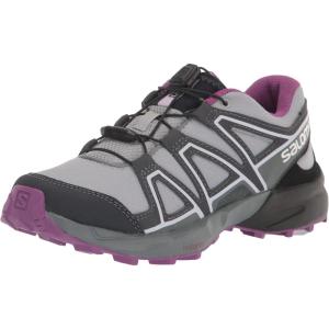Salomon SPEEDCROSS CLIMASALOMON™ WATERPROOF Shoes for Kids(Quarry/Black/Sparkling Grape)