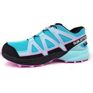 Salomon SPEEDCROSS CLIMASALOMON™ WATERPROOF Shoes for Kids(Scuba Blue/Tanager Turquoise/Orchid)