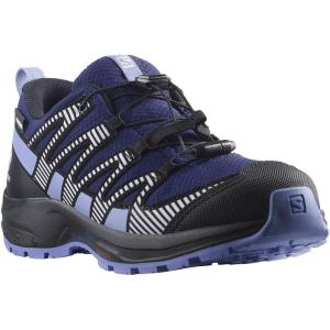 Salomon Unisex Junior’s XA Pro V8 Mid Waterproof Trail Running Shoes for Kids(Astral Aura/Black/Purple Heather)