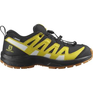 Salomon Unisex Junior’s XA Pro V8 Mid Waterproof Trail Running Shoes for Kids(Black Empire Yellow White)