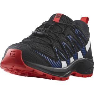 Salomon Unisex-Child Salomon Kids Xa Pro V8 Trail Running Shoes(Black/Lapis Blue/Fiery Red)
