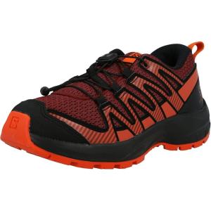 Salomon Unisex-Child Salomon Kids Xa Pro V8 Trail Running Shoes(Madder Brown/Black/Red Orange)