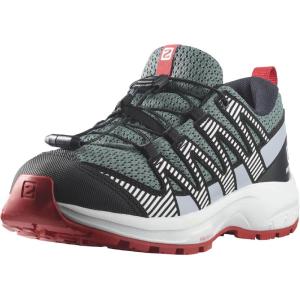 Salomon Unisex-Child Salomon Kids Xa Pro V8 Trail Running Shoes(Stormy Weather/Zen Blue/Goji Berry)